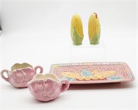 Corn on the Cob S&P Shakers, Floral Sugar &
