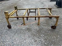 Steel Table Frame On Casters 44"x26"x7'