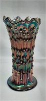 Fenton Blue April Showers 7" Swung Vase