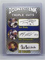 Tom Brady Gronkowski Belichick Fascimile Auto