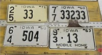 Iowa license plates