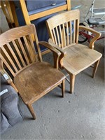 (2) Antique High Point Bankers Chair