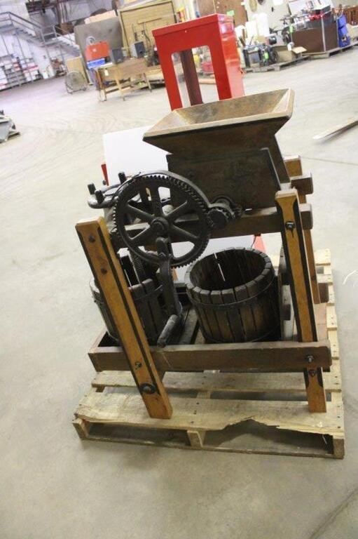 Vintage Wine And Apple Press