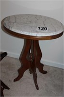 Marble Top Side Table (24x18x28")