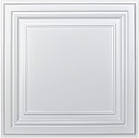 12-PK Art3d PVC Ceiling Tiles, 2'x2' Plastic 3D