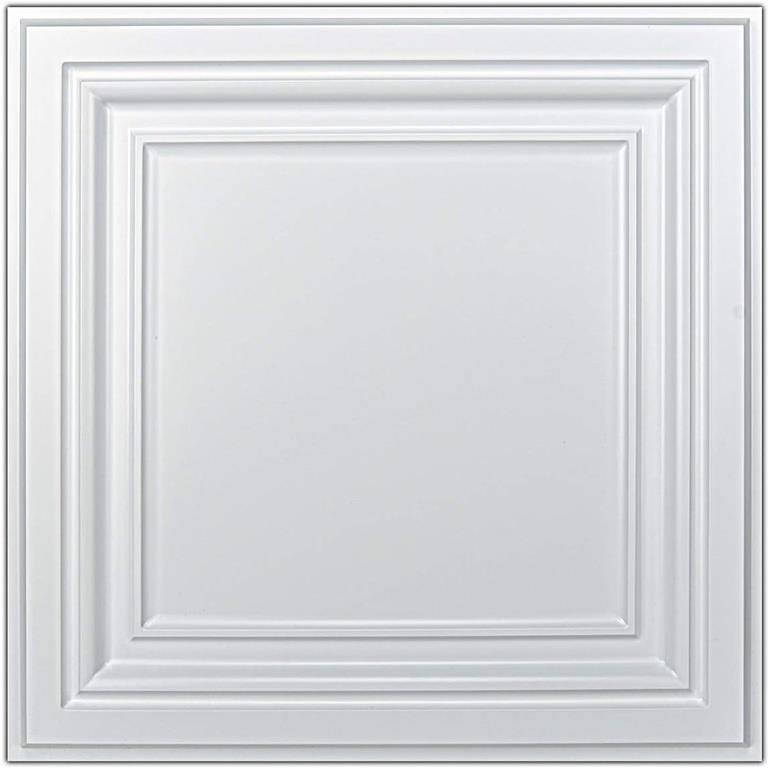 12-PK Art3d PVC Ceiling Tiles, 2'x2' Plastic 3D