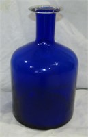 Cobalt Blue Glass Jug 10 1/2" T
