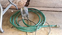 Sump pump with hose