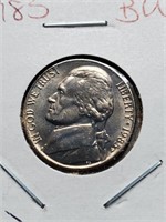BU 1985 Jefferson Nickel