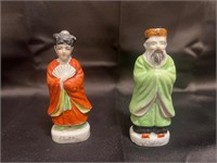 Japanese Ceramic Man & Woman Figurines