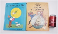 BD Tintin Le secret de la Licorne et L'oiseau