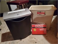 Paper shredder, trash can, shredder sheets