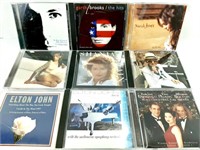 16 CD de musique dont Elton John, Genesis, Madonna