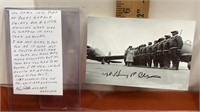 Signed photo of captain Harvey Alexander WWII and
