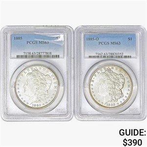 [2]  PCGS MS63 [1885, 1885-O]