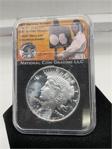 1965-P Silver Peace Dollar C&G