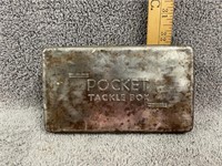 Vintage Metal Pocket Tackle Box