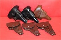 Group of 6 Holsters (3) PO8 German Reproductions