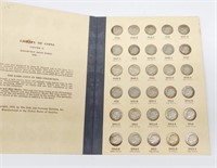 SET of ROOSEVELT DIMES in LIBRARY of COINS ALBUM