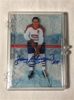 Jean Beliveau Frozen In Time Autograph Hockey Card