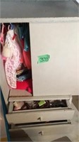 Wooden Barbie Closet with Contents