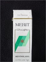 Vintage Merit tobacco boxes (never opened)