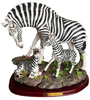 Zebra and Babies Statue