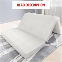 4" Tri Folding Queen Mattress Topper - Moonsea