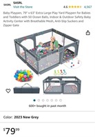 BABY PLAYPEN (OPEN BOX)