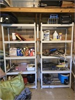 Estate lot of 2 shelves and contents