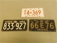 Vintage Lisence Plates