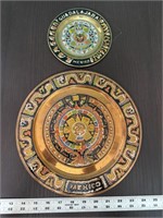 Mexican copper and brass plates