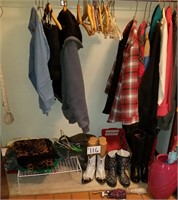 Closet Full-Coats, Boots, Umbrellas & more