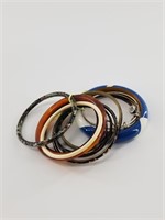Collection of bangle bracelets