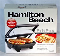 New Hamilton Beach Panini Press