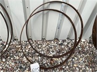 2 - Steel Wheel Hoops (35")
