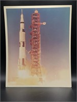 VINTAGE NASA LIFTOFF PHOTOGRAPH 10 x 8 inches on