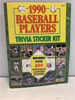 1990 Baseball Players Trivia Sticker Kit