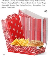 MSRP $18 100 Cowboy Food Trays