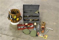 Tool Box w/Contents & Bucket Organizer w/Tools