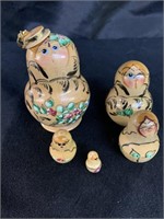 5 PC. 3" WOOD NESTING DOLLS