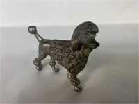 2" PEWTER FRENCH POODLE