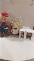 CAMPBELL SOUP KIDS DOLLS AND CHRISTMAS ORNAMENTS