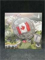 Canada 2015 Fine Silver Canadian Flag 25 Dollars