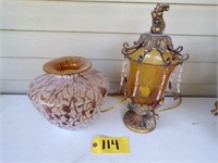 LAMP & DECORATIVE POT