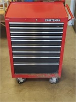 E- Craftsman Rolling Toolbox W/ Hand Tools