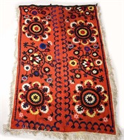 EMBROIDERED SILK SUZANI WALL HANGING