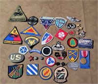 Large Lot of Military Patches WW2 Vietnam Korea