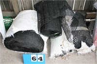 (3) Black Plastic Barrier Netting in Bundles
