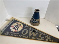 2003 Rice Univ. National Champs Flag Pennant